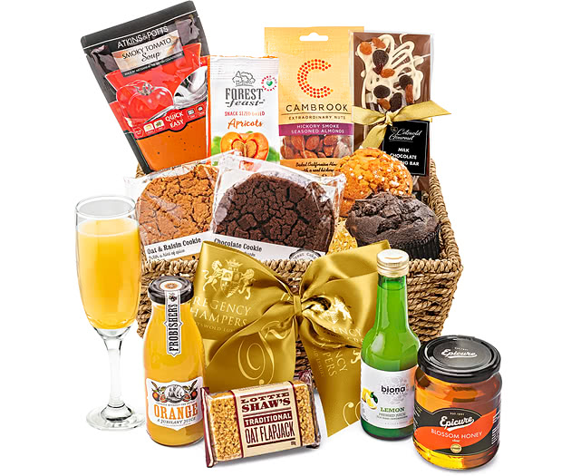 Mother's Day Speedy Recovery Gift Basket With Orange Juice